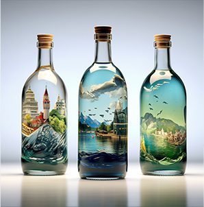 Individuelles Verfahren für Glasflaschen