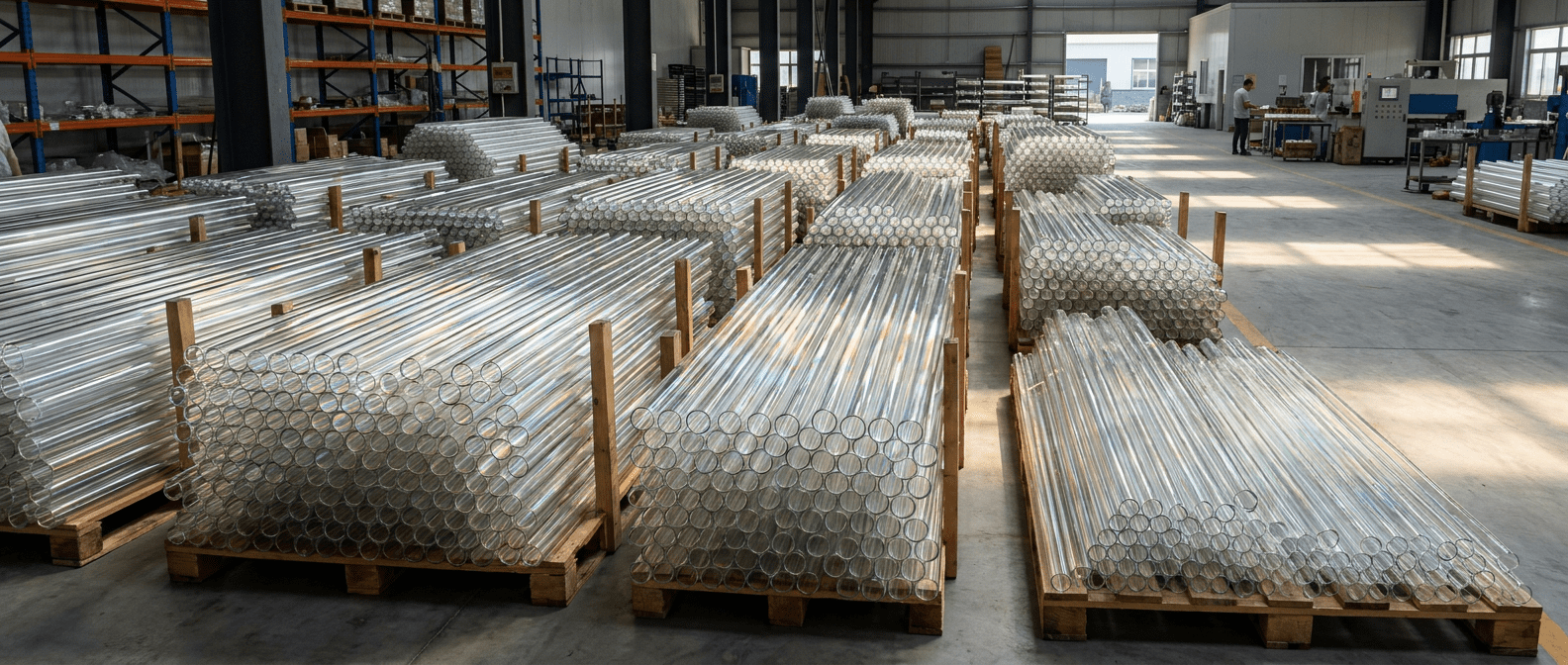 High-Quality Borosilicate 3.3 Glass Tubing Stockpile