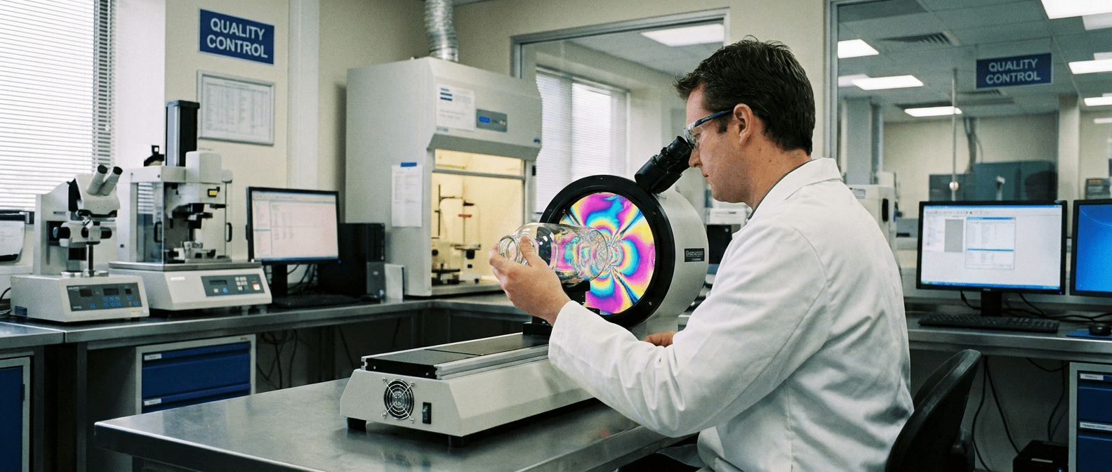 Polariscope Stress Analysis at JIANMEIGLASS