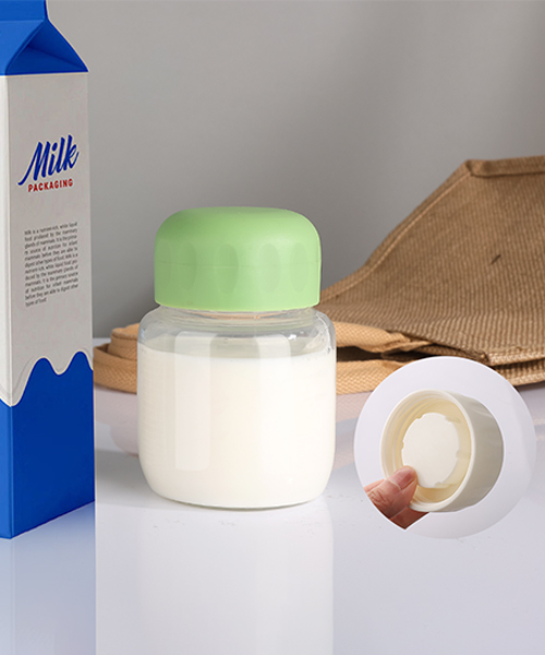 10.56 fl. oz. Borosilicate Milk Glass Bottle