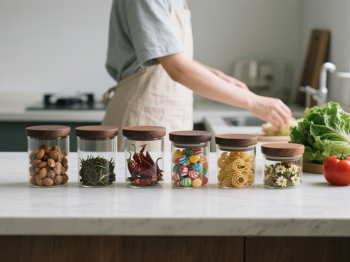 Borosilicate Glassware,high borosilicate glass container,Kitchen Storage Jars,Borosilicate Glass,Food Storage Glassware