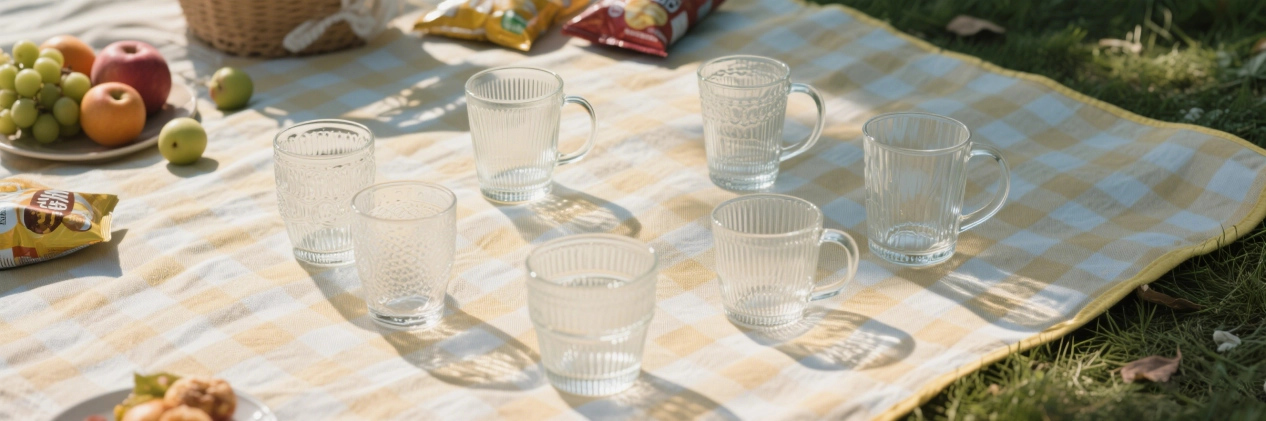 Borosilicate glass mug