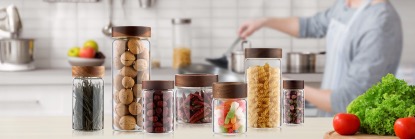 Borosilicate Glassware,high borosilicate glass container,Kitchen Storage Jars,Borosilicate Glass,Food Storage Glassware