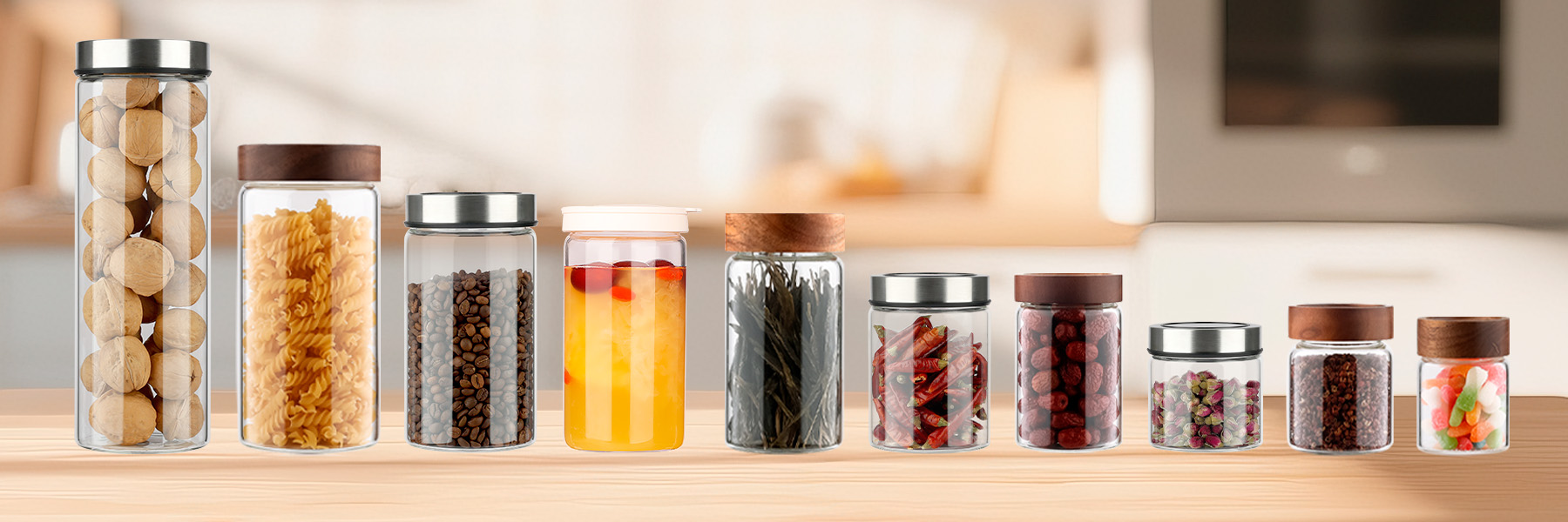 Borosilicate Glass Storage Jars