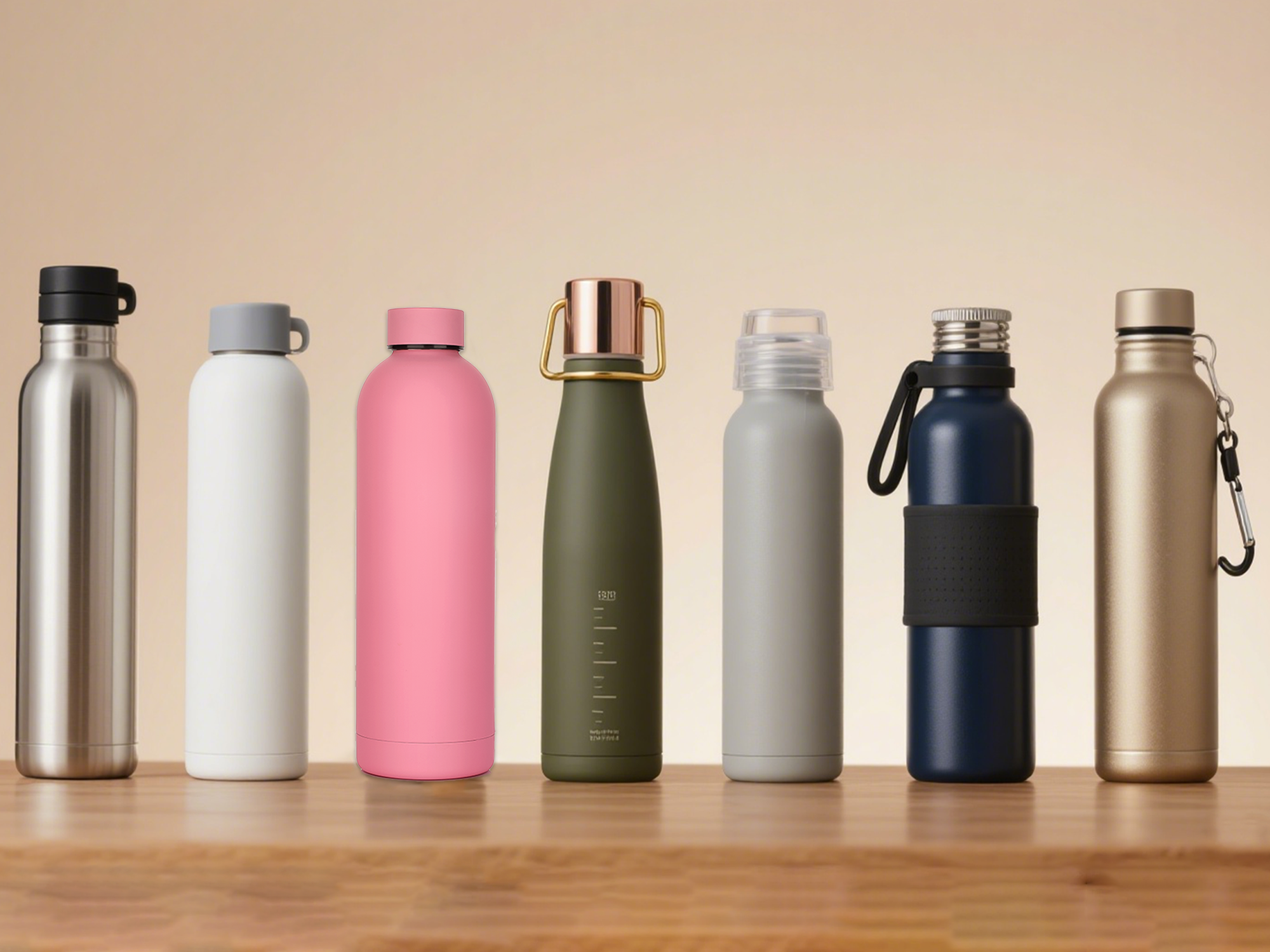 Classic stainless steel insulated water bottles (2)
