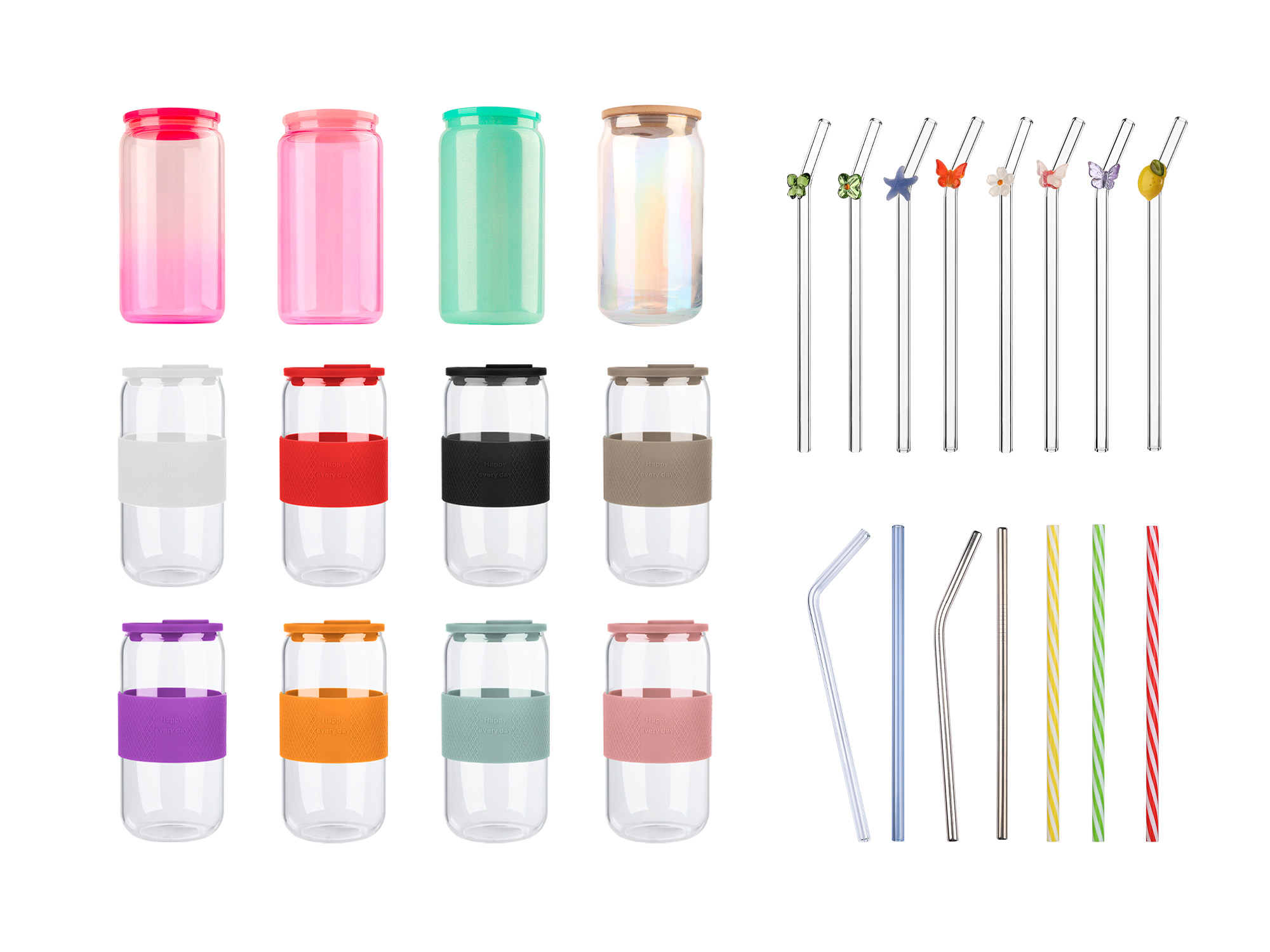 High-Quality Borosilicate Glass Cups