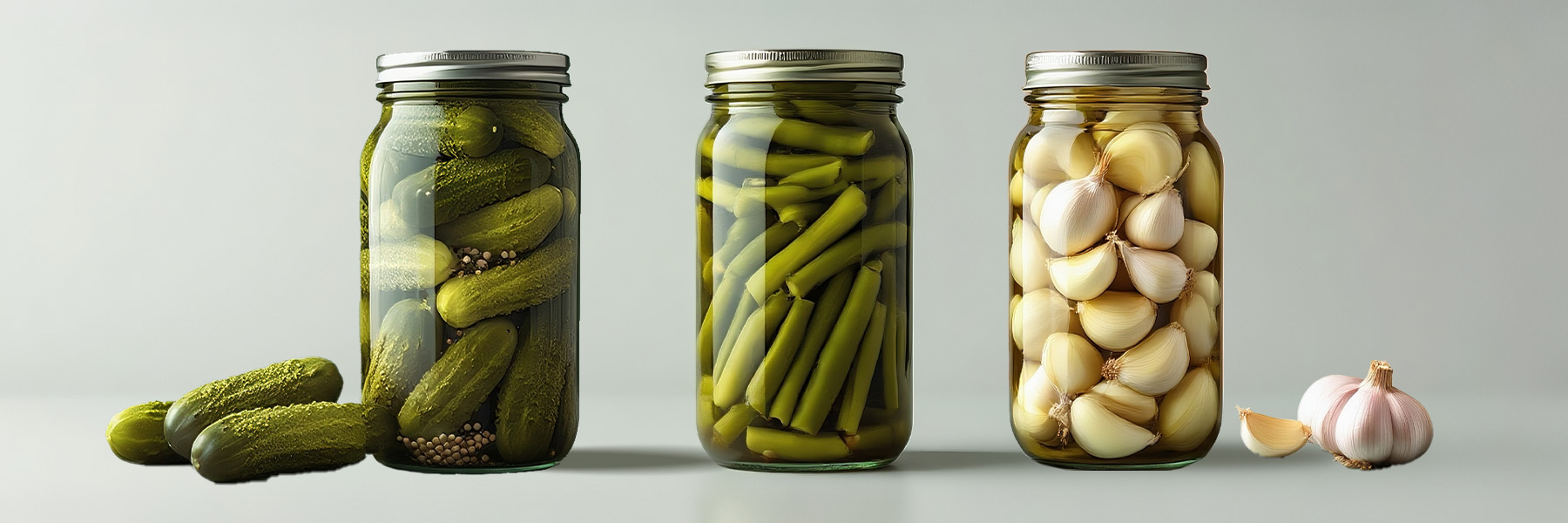 borosilicate glass jars
