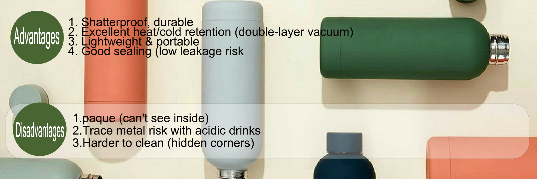 stainless steel water bottle
