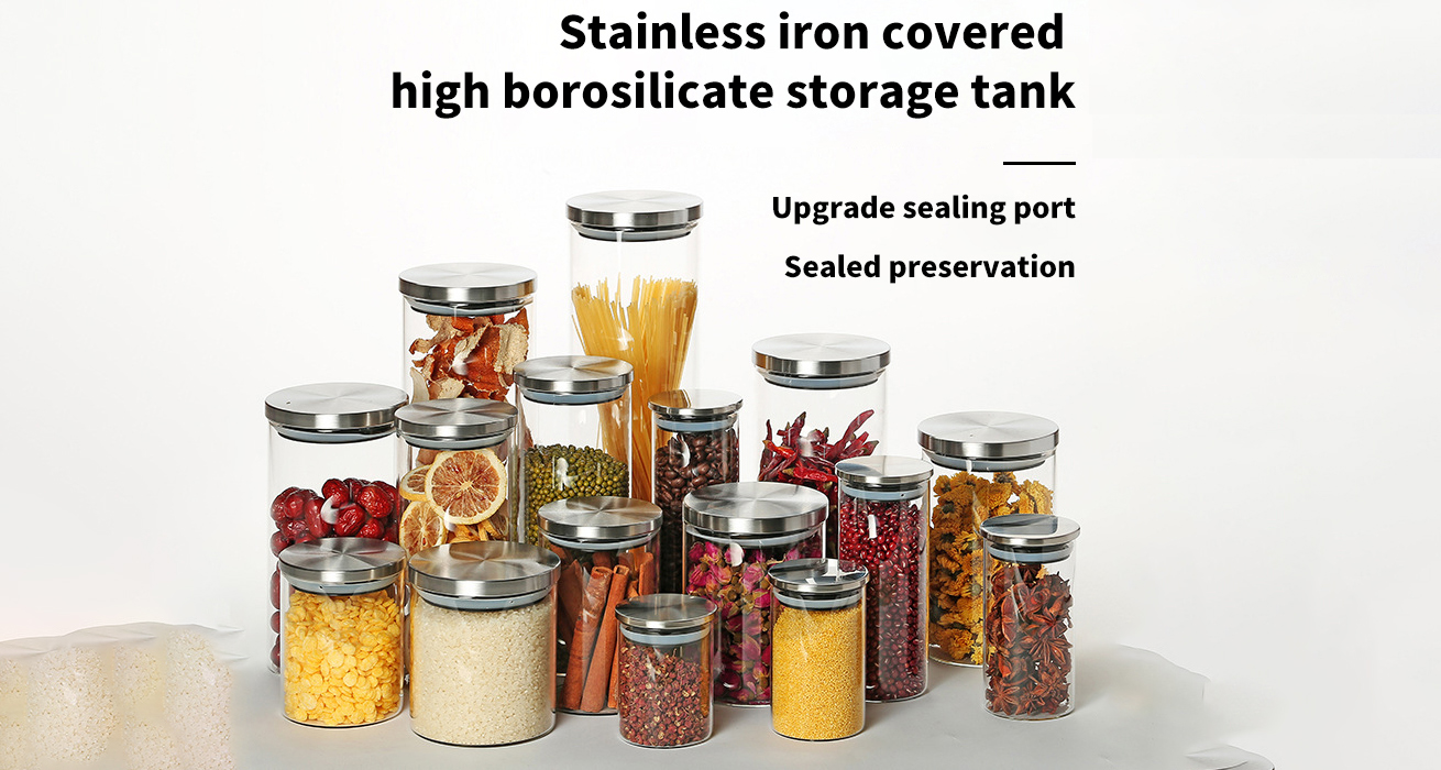 Borosilicate Kitchen Glass Jar