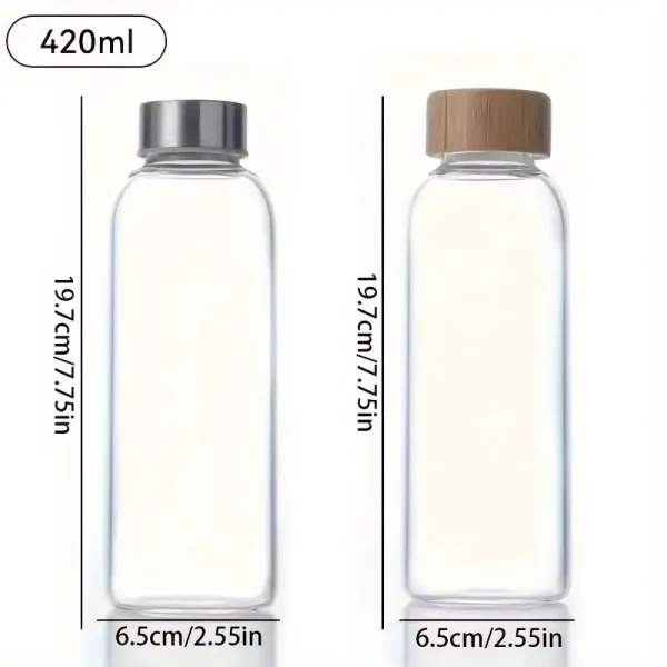 Vaso de té de vidrio borosilicato