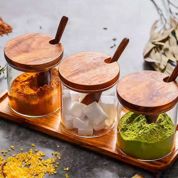 Borosilicate glass jar Set