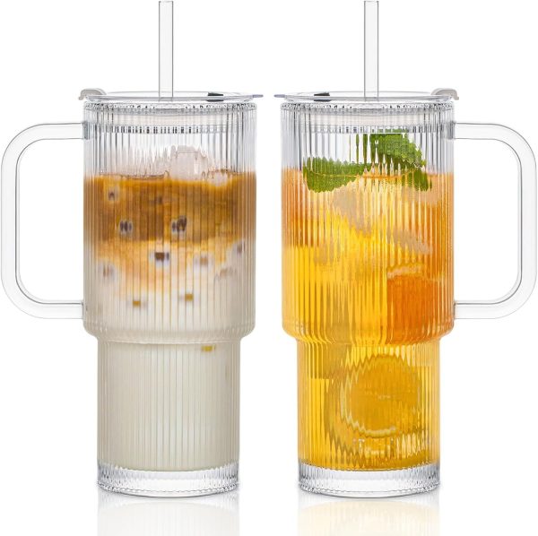 Vaso de agua de cristal de gran belleza creativa