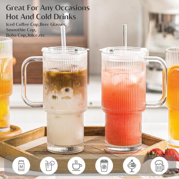 Vaso de agua de cristal de gran belleza creativa