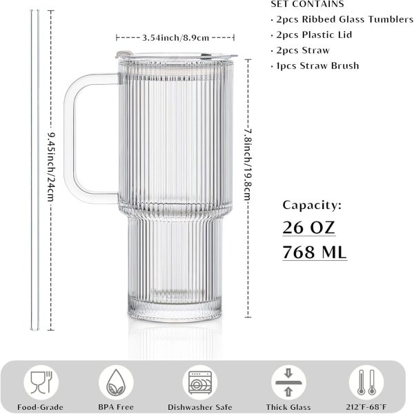 Vaso de agua de cristal de gran belleza creativa