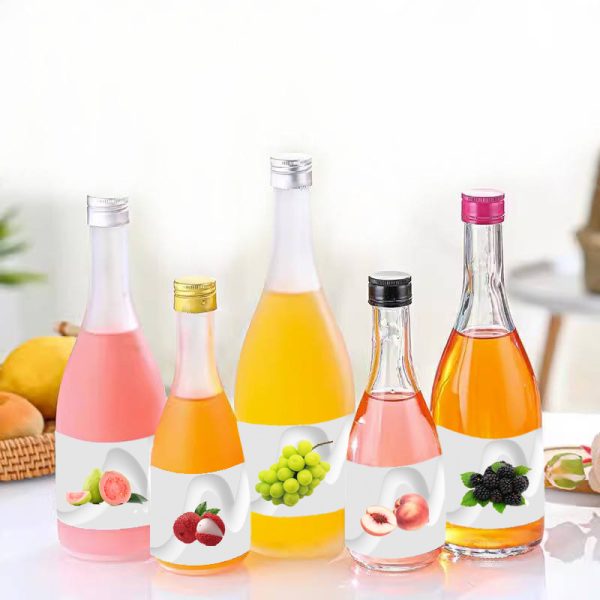 Customized glass wine bottles