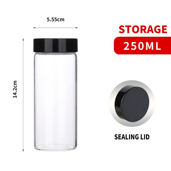 borosilicate glass jars