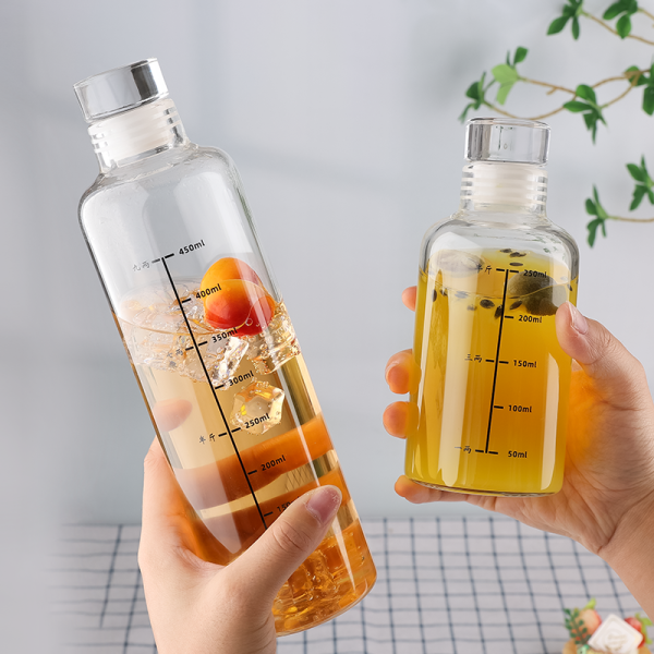 Time-Mark Glass Bottle