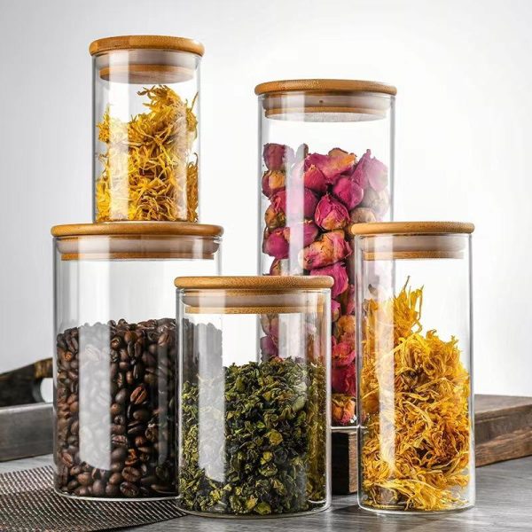 Heat-Resistant Borosilicate Glass Food Storage Jars