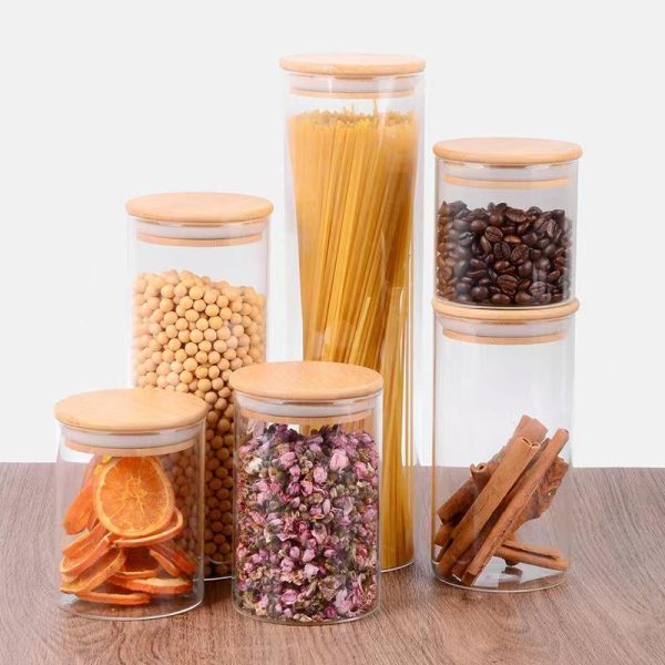 Heat-Resistant Borosilicate Glass Food Storage Jars