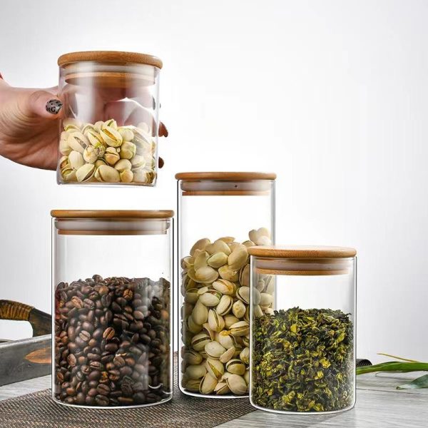 Heat-Resistant Borosilicate Glass Food Storage Jars