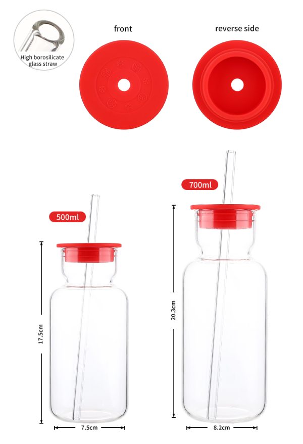 Borosilicate Glass Tumbler with Silicone Lid