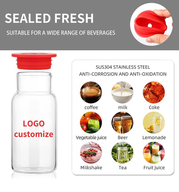 Borosilicate Glass Tumbler with Silicone Lid