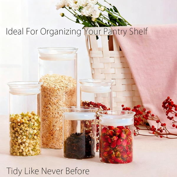 High Borosilicate Glass Storage Jar