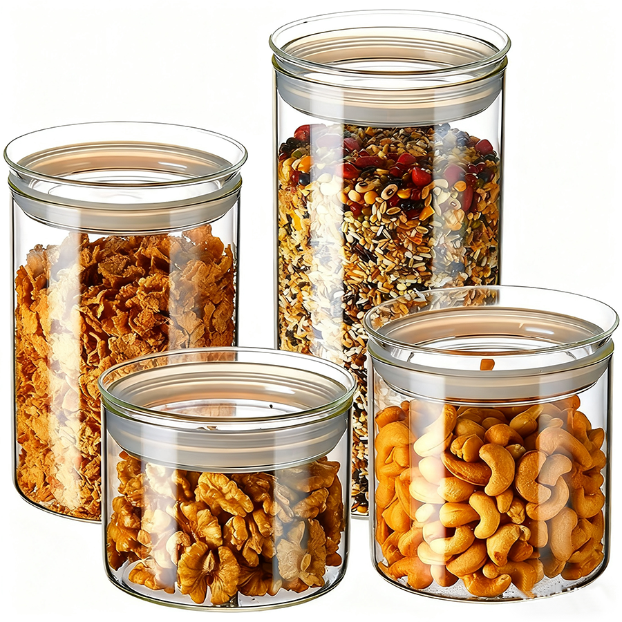 High Borosilicate Glass Storage Jar