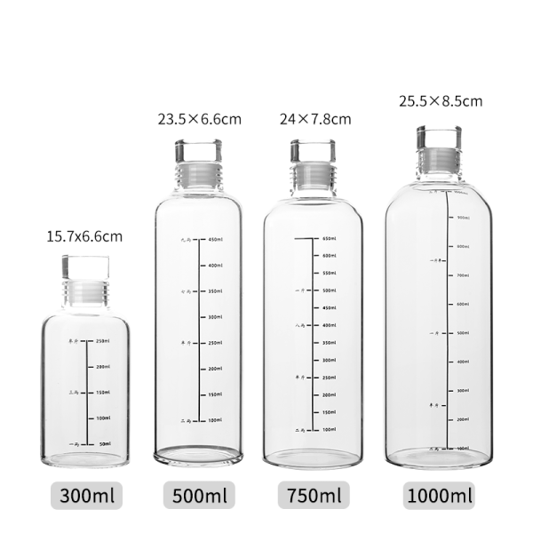 Time-Mark Glass Bottle
