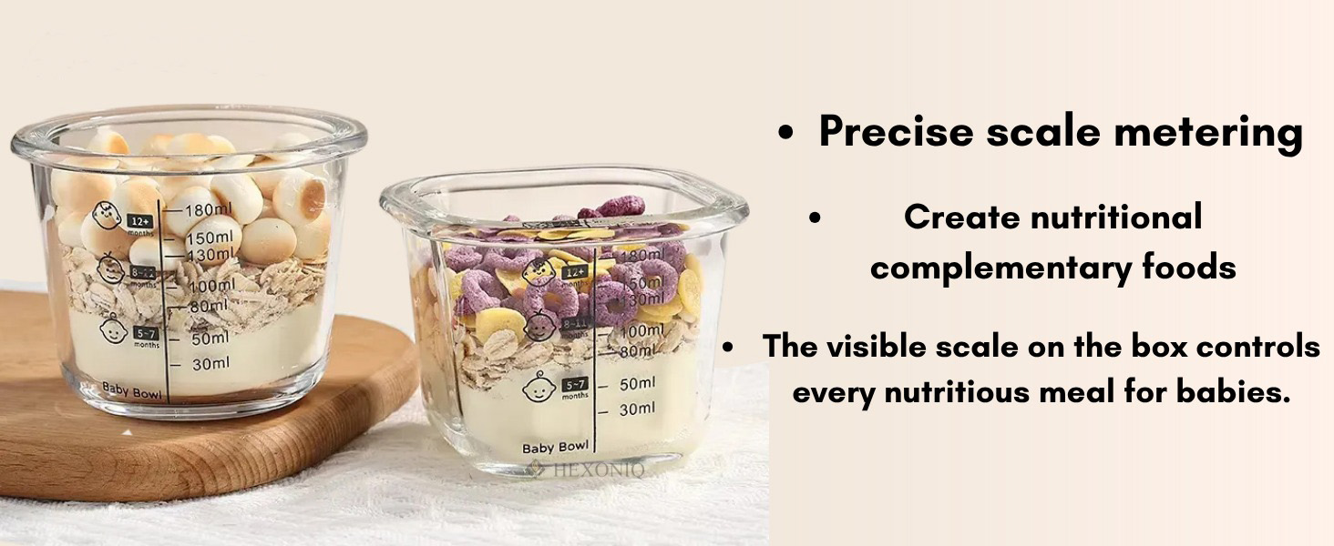 Baby Food Glass Storage Container