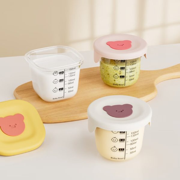 Baby Food Glass Storage Container