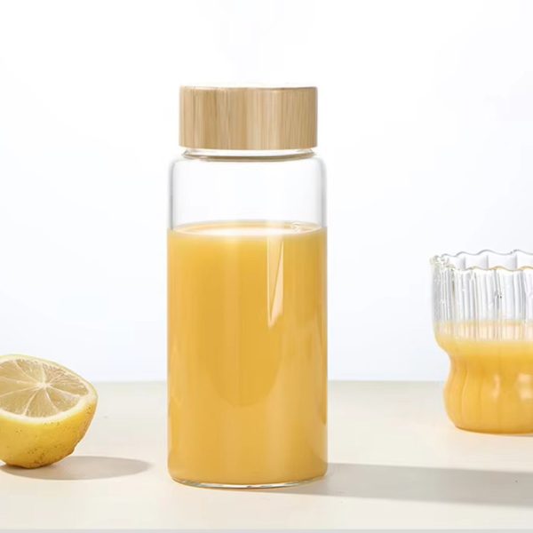 Botella de agua de vidrio borosilicato de 1000 ml