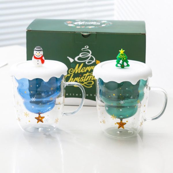 Custom Christmas Glass Mug