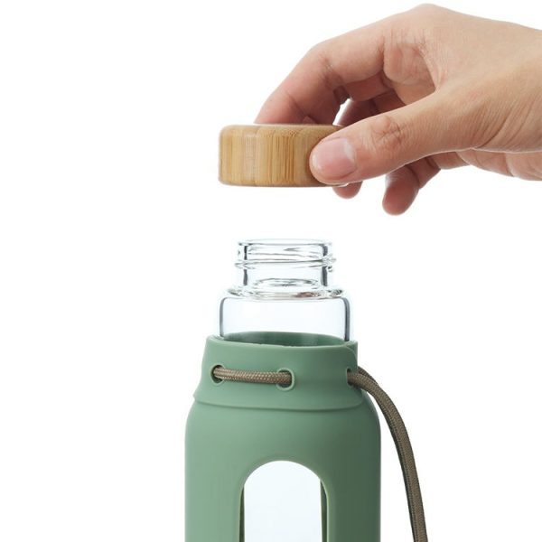 زجاجة زجاجية عصرية خالية من مادة BPA