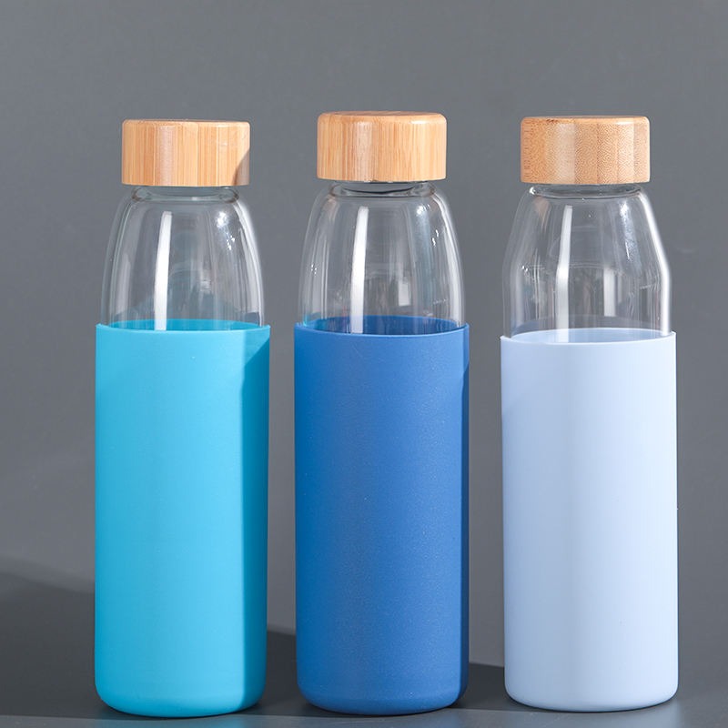 Botella de agua de vidrio borosilicato