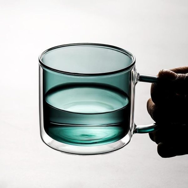 Luxury Colored Borosilicate Glass Coffee Mug