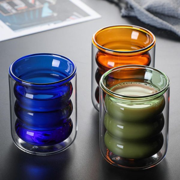 Double Wall Insulated Glass Cup