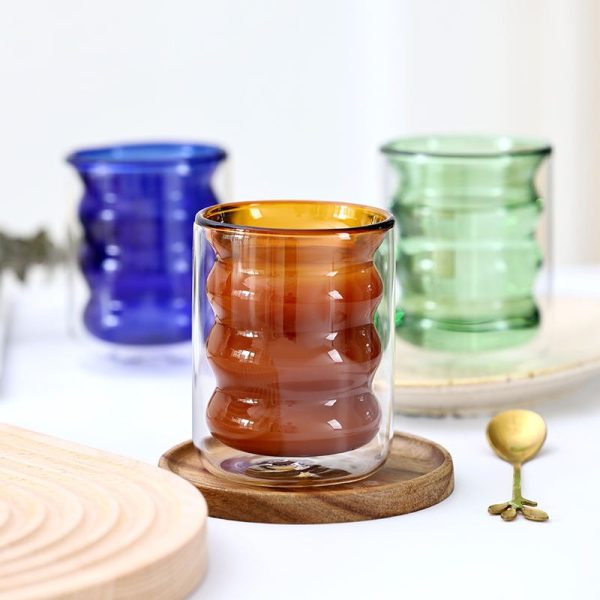 Double Wall Insulated Glass Cup