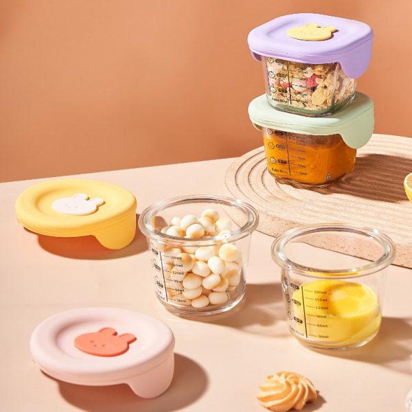 Baby Food Glass Storage Container