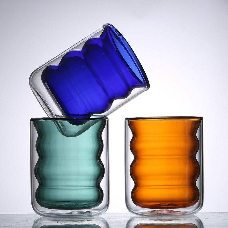 Double Wall Insulated Glass Cup
