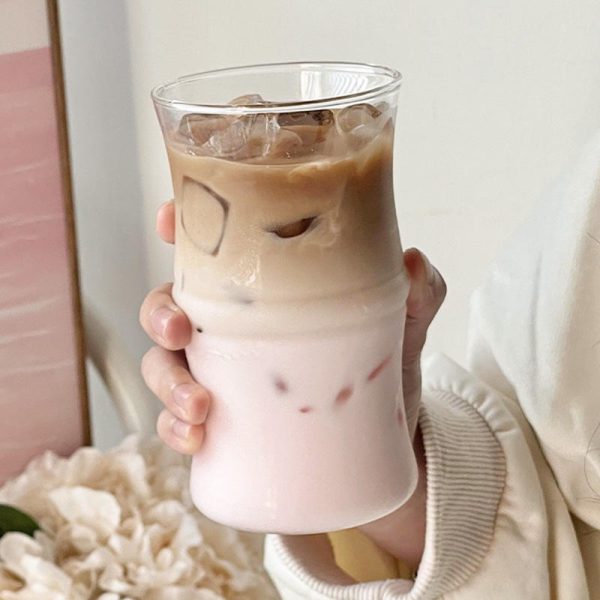Bamboo Style Glass Mug