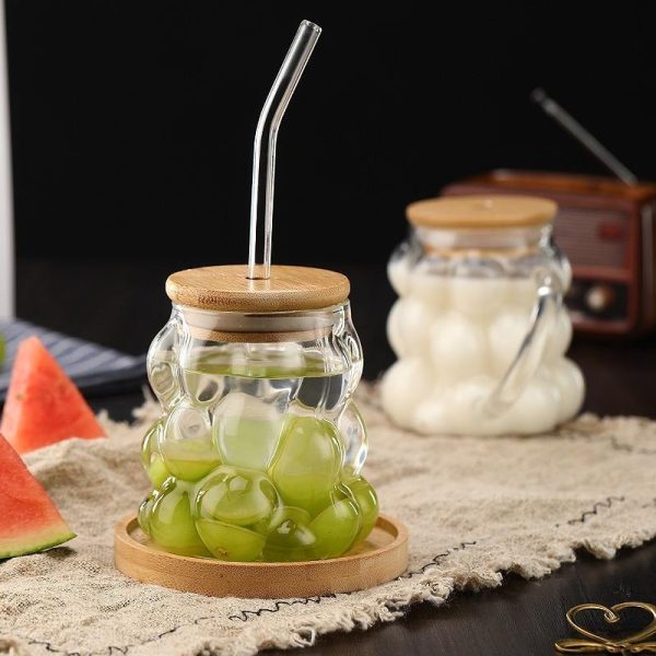 Breakfast Grape-Shaped glass mug