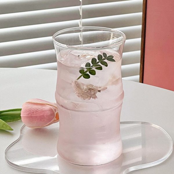 Bamboo Style Glass Mug