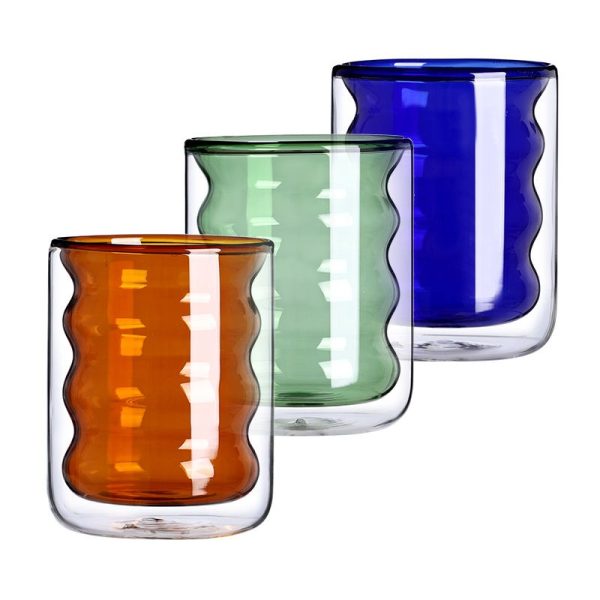Double Wall Insulated Glass Cup