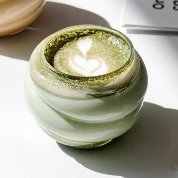 Spiral Design Borosilicate Glass Mug