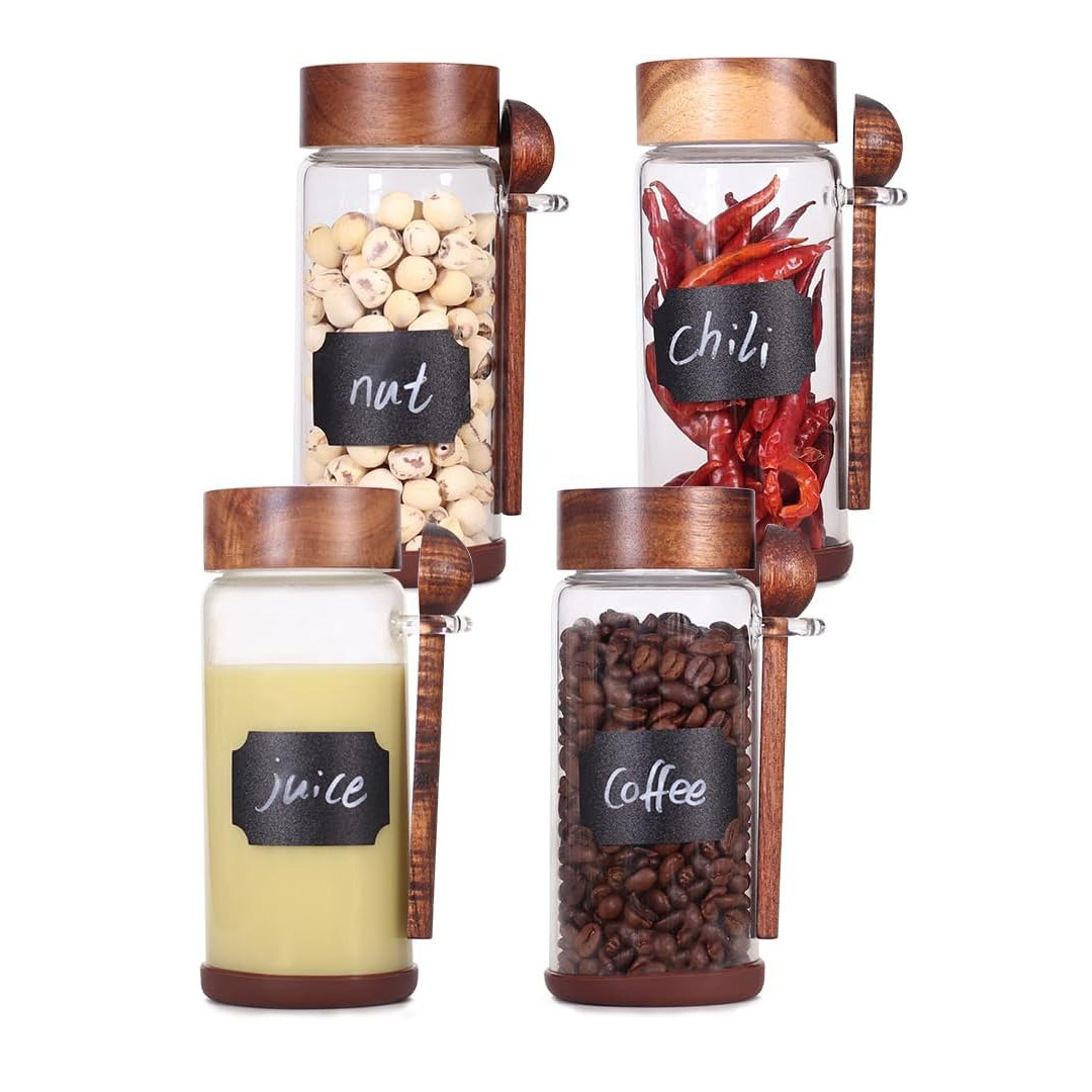 High Borosilicate Glass Spice Jars