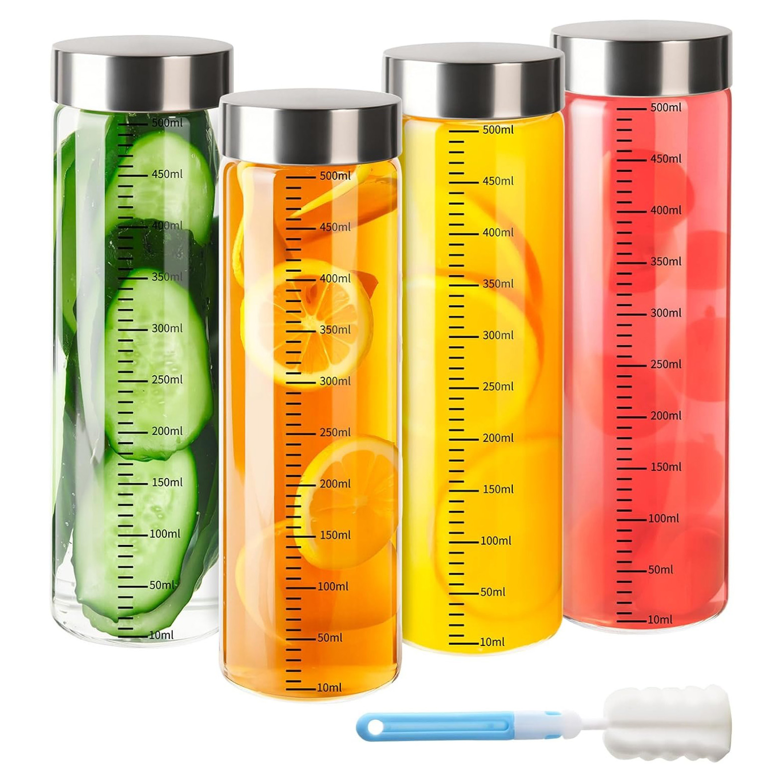 Botella de vidrio resistente al calor