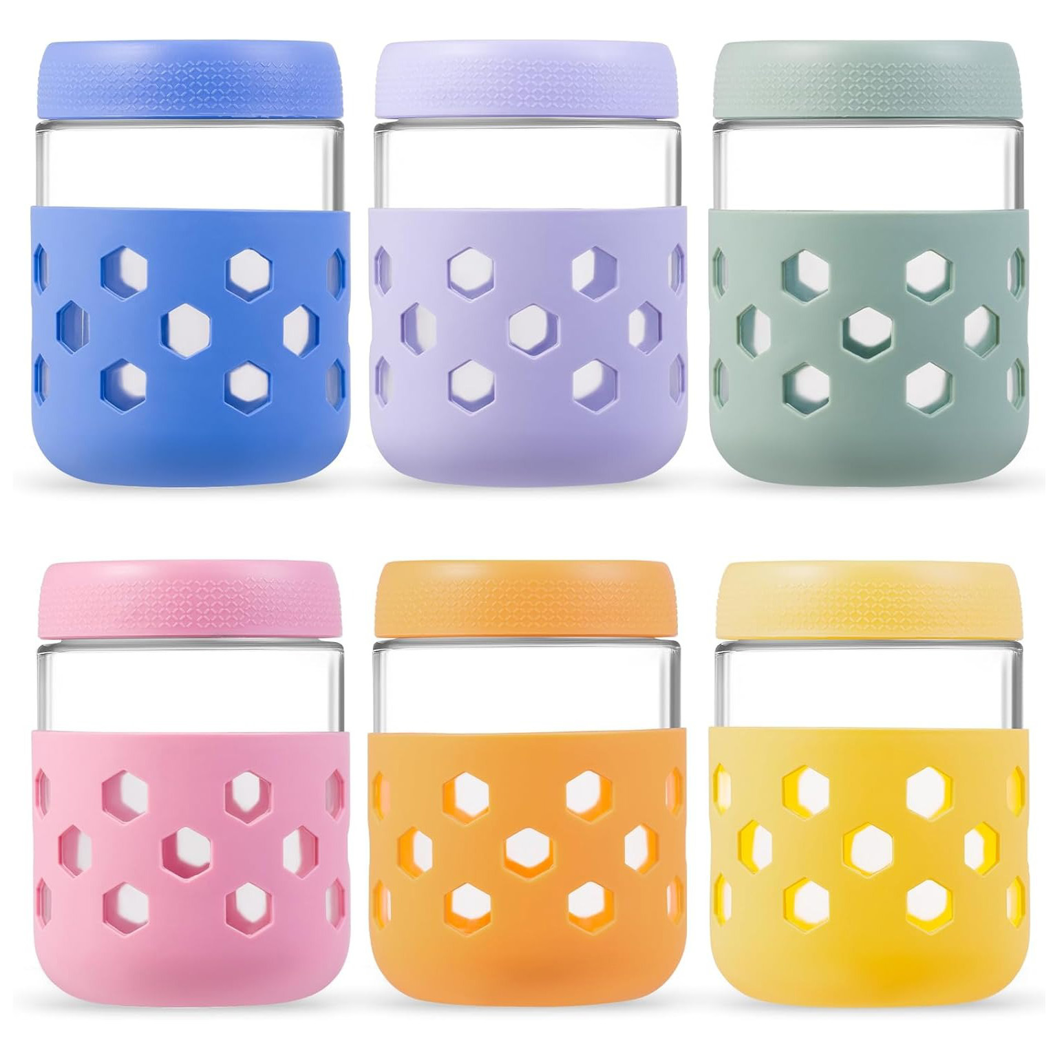 Stackable Borosilicate Glass Containers
