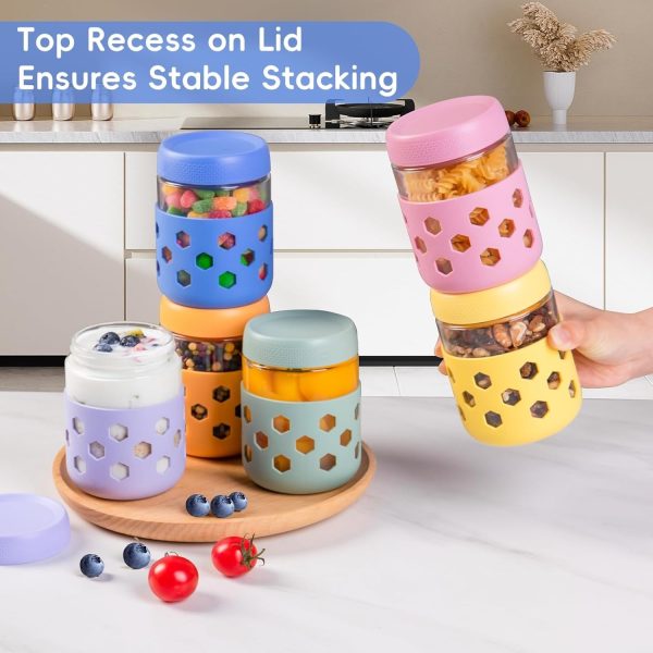 Stackable Borosilicate Glass Containers