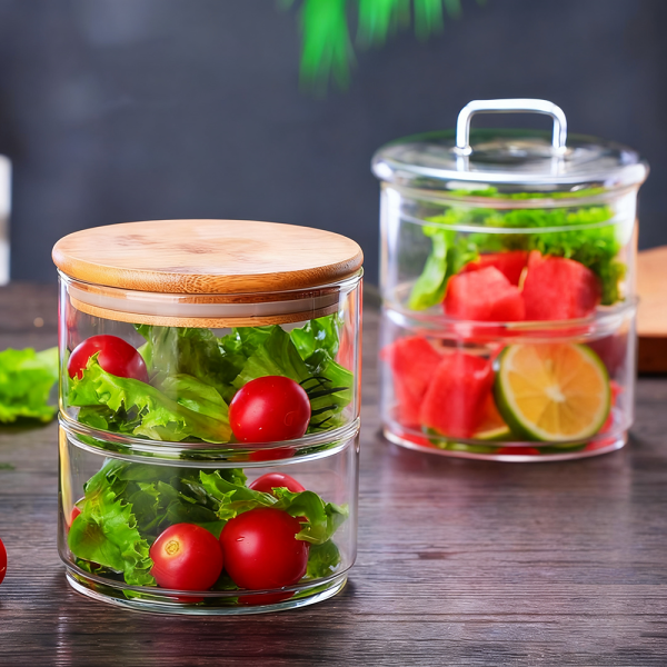 Durable Borosilicate Glass Salad Bowl